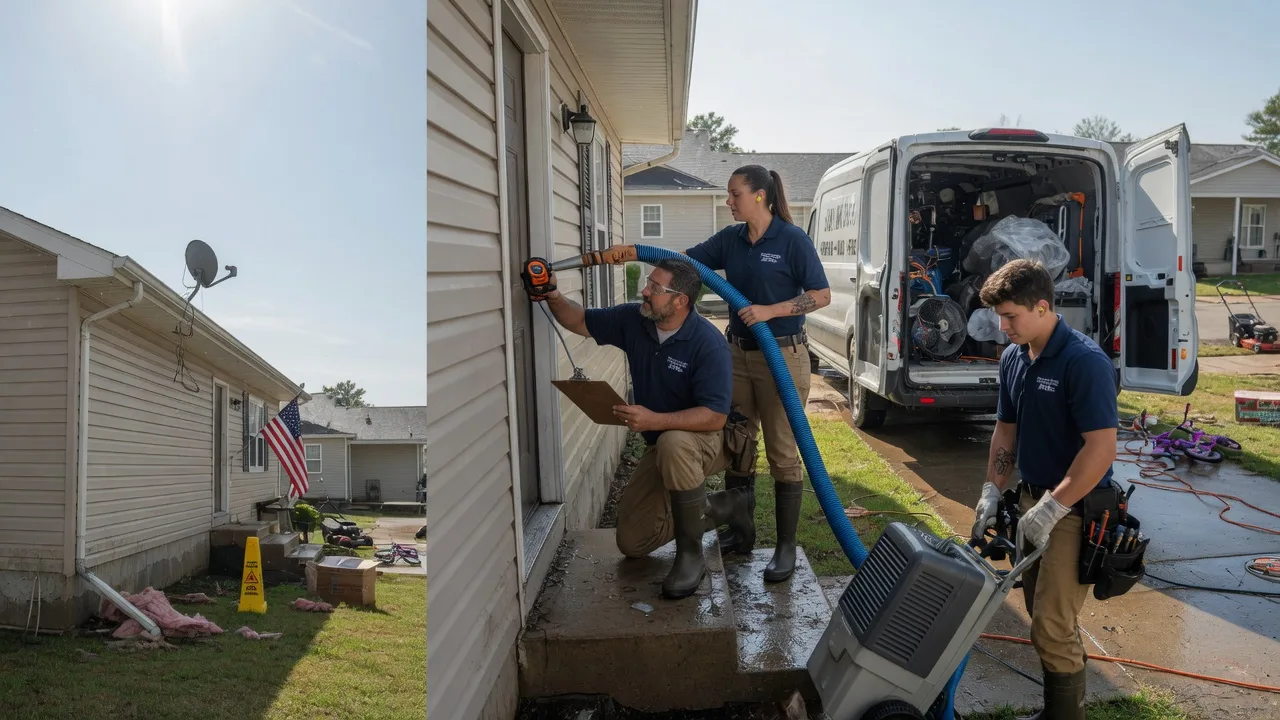 Ceiling Water Damage Restoration in Nevada, MO near me